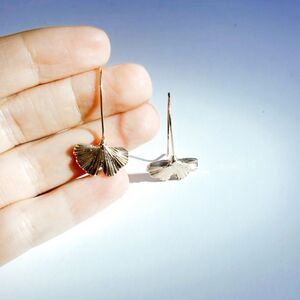 Ginkgo leaf earrings A23